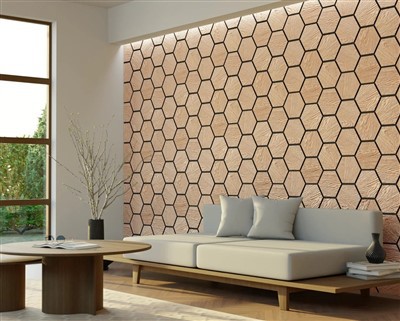 Декорация MDF акустичен панел за стена